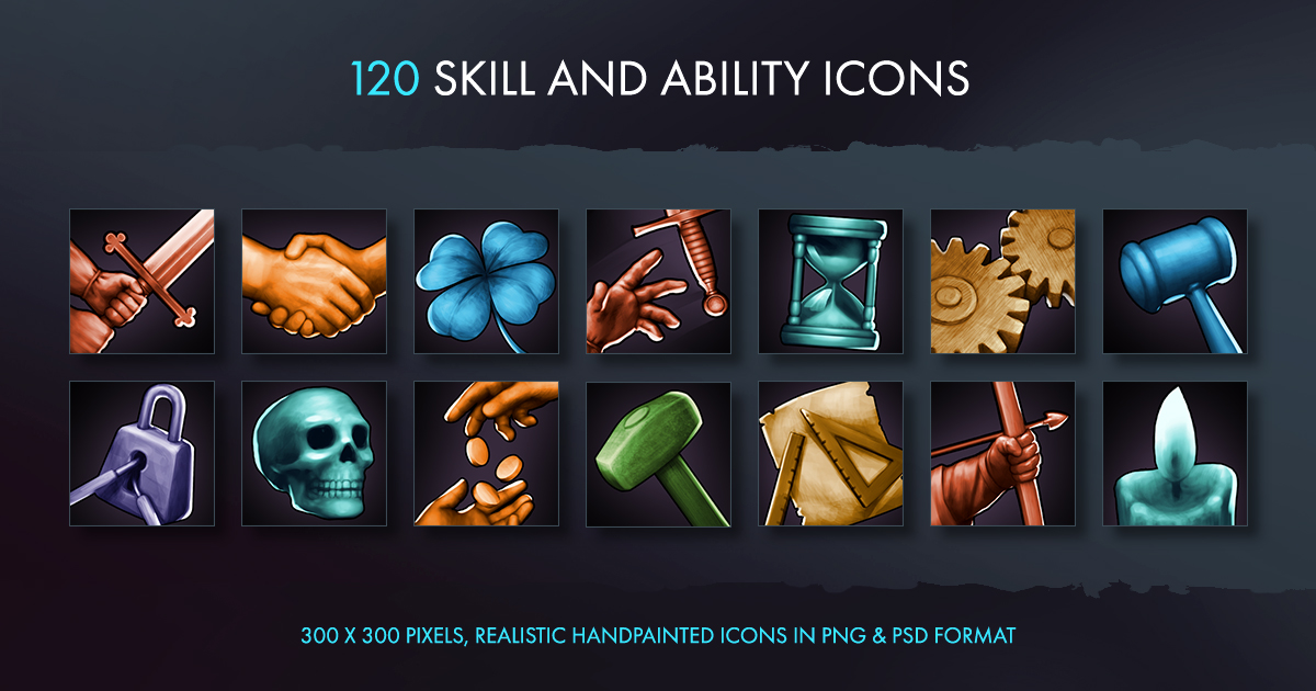 Skill And Ability Icons | 2D Icons | Unity Asset Store