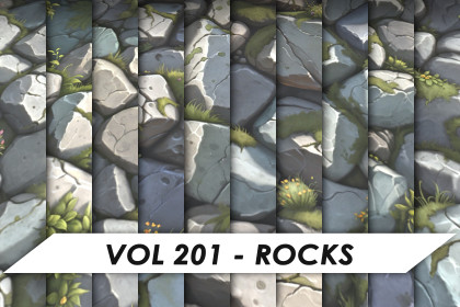 Stylized Textures - Vol 201 - Rocks