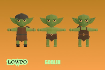 LOWPO: Low-Poly Goblin Pack