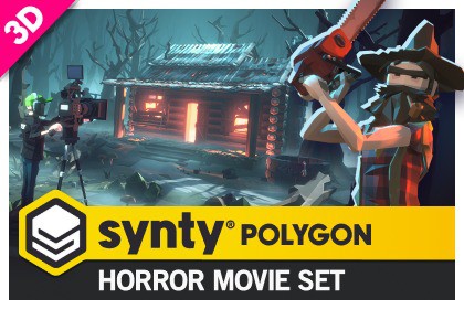 POLYGON - Horror Movie Set - Low Poly 3D Art by Synty