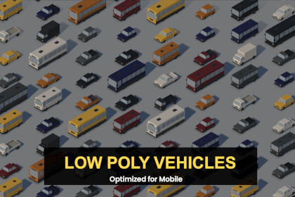 Low Poly Vehicles
