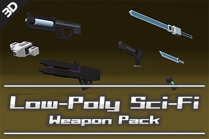 Low-Poly Sci-Fi Weapon Pack