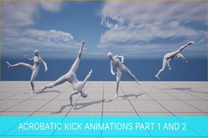 Acrobatic Kick Animations Mega Pack (1 & 2)