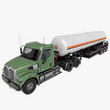 Heavy Truck 02 Gas Tank Trailer URP HDRP Textures