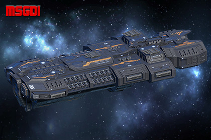 Spaceship Hellbringer Battleship