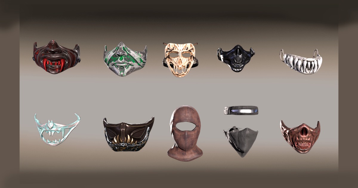 Unity Models Masks Warrior Masks Pack | 3D Props | Unity Asset Store