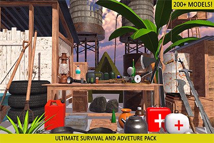 Ultimate Survival & Adventure Pack – 200+ Prefabs