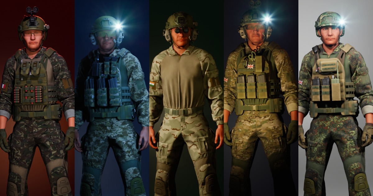 Modular Meta Soldier | Characters | Unity Asset Store
