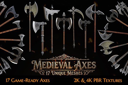 Medieval Axes – Realistic Weapon Pack Vol. 1