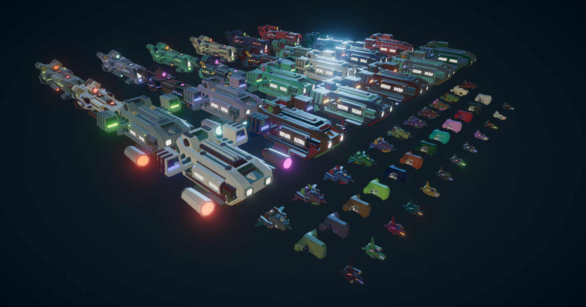 CUBE - Spaceships Pack 01 | 3D Space | Unity Asset Store
