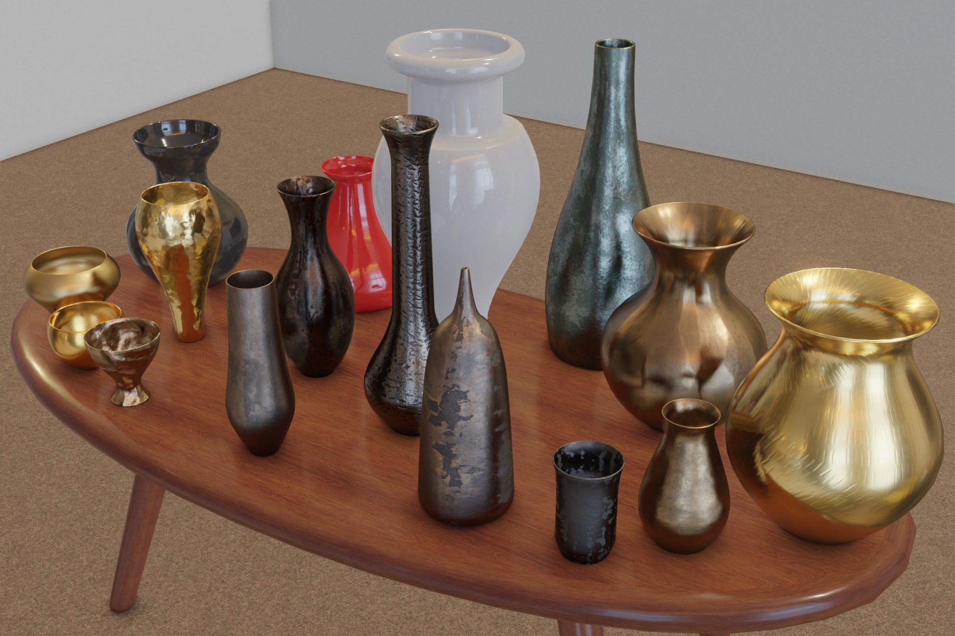 Art Deco Pots Collection | 3D Props | Unity Asset Store