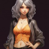 Unique stylized urban civilian characters portraits hand paint full length v.6