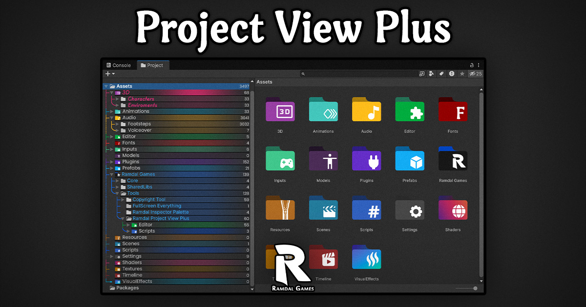 Project View Plus | Project Window Customizer for Unity | Utilities ...