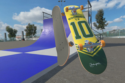 Skateboard and Vert Ramp