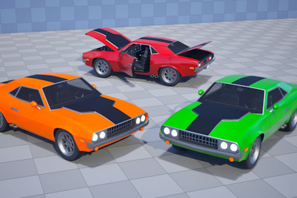 Stylized Drivable Vehicles - Muscle Car "Havok"