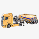 Chassis 06 Cement Trailer 01 Yellow