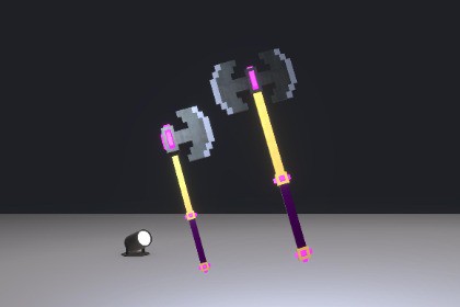 Stylized Voxel Axe Pack