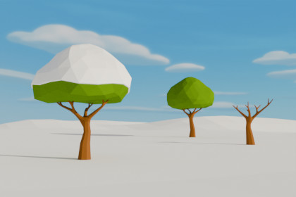 Low Poly Simplified Oak Trees Pack | Game Content Shopper – Unity Asset ...