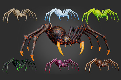 Stylized Spider 7 Skin Variants Pack
