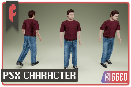 PSX Character Rigged