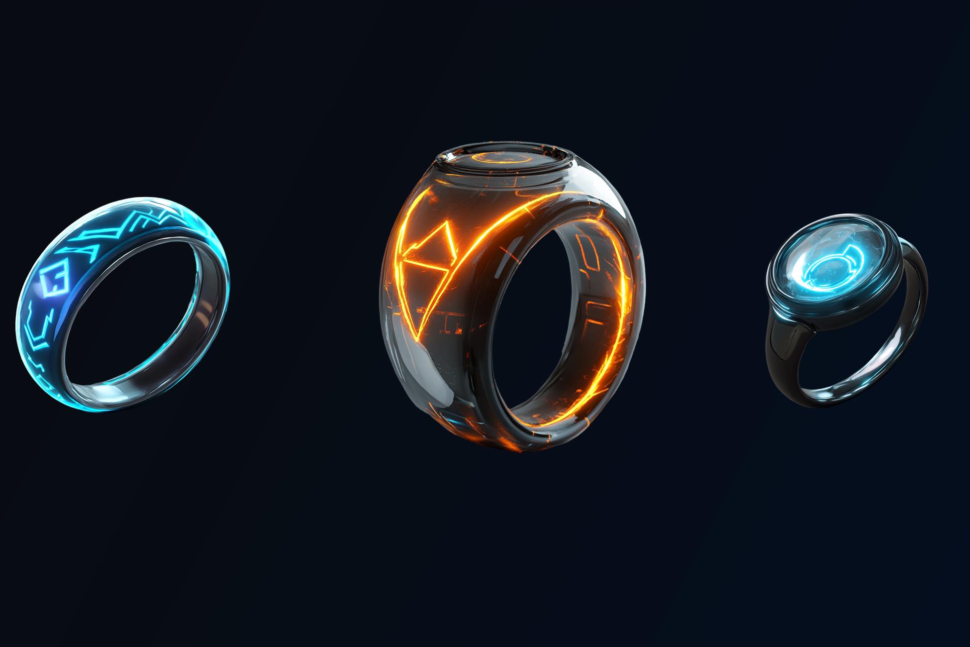 Unity Icon Rings NHC - Neon Runic Rings | 2D Icons | Unity Asset Store