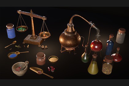 Medieval Alchemist kit