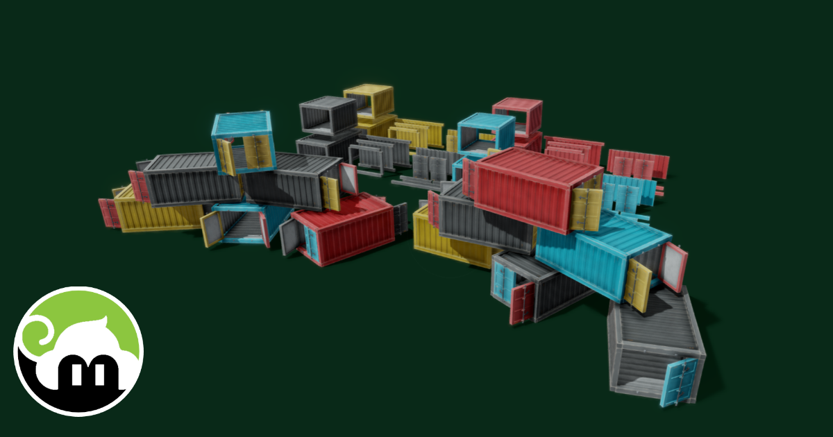 Modular Containers Pack | 3D Industrial | Unity Asset Store