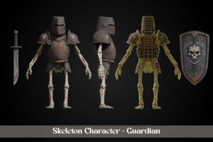 Stylized Skeleton Character - Guardian