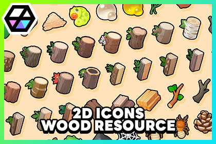 2D Icons - Wood Resource