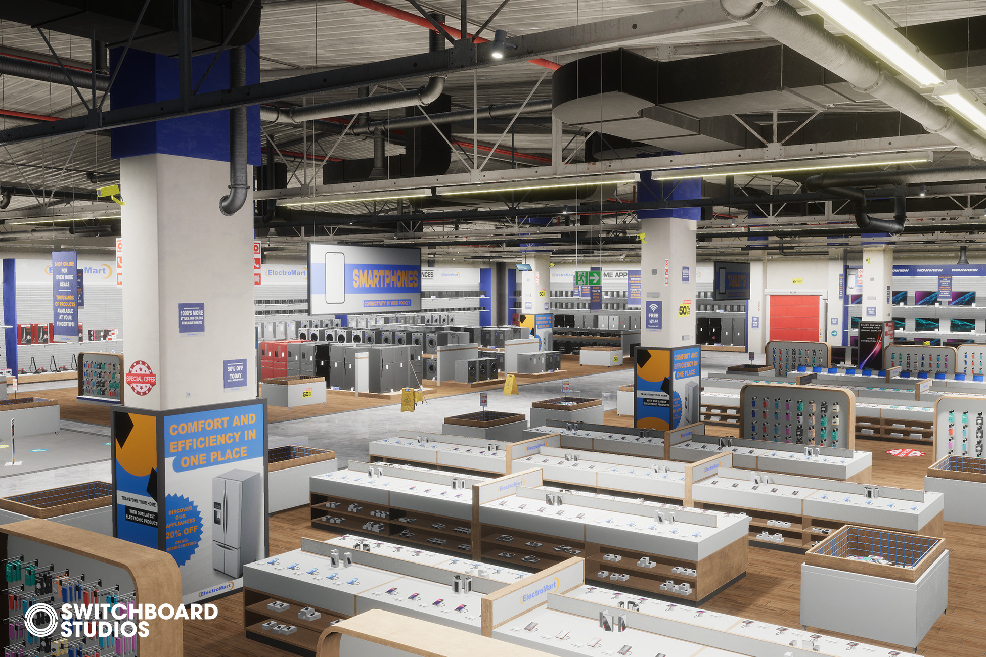 Electronics Mega Store Modular Environment