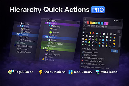 Hierarchy Quick Actions PRO – Icons, Colors, Favorites & Lock