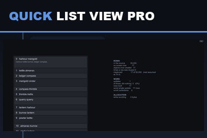 Quick List View Pro