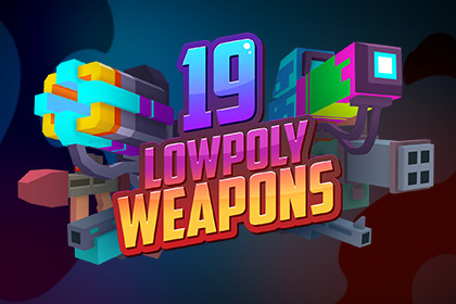 19 Lowpoly weapons pack