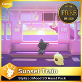 Sunset Train (UModeler X)