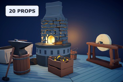 Stylized Blacksmith Workshop Kit