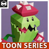 Cactus Monster Toon Humanoid Series