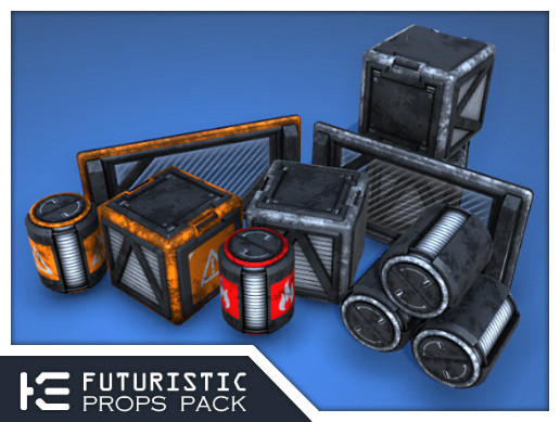 Unity Future Props Futuristic Props Pack | 3D Props | Unity Asset Store