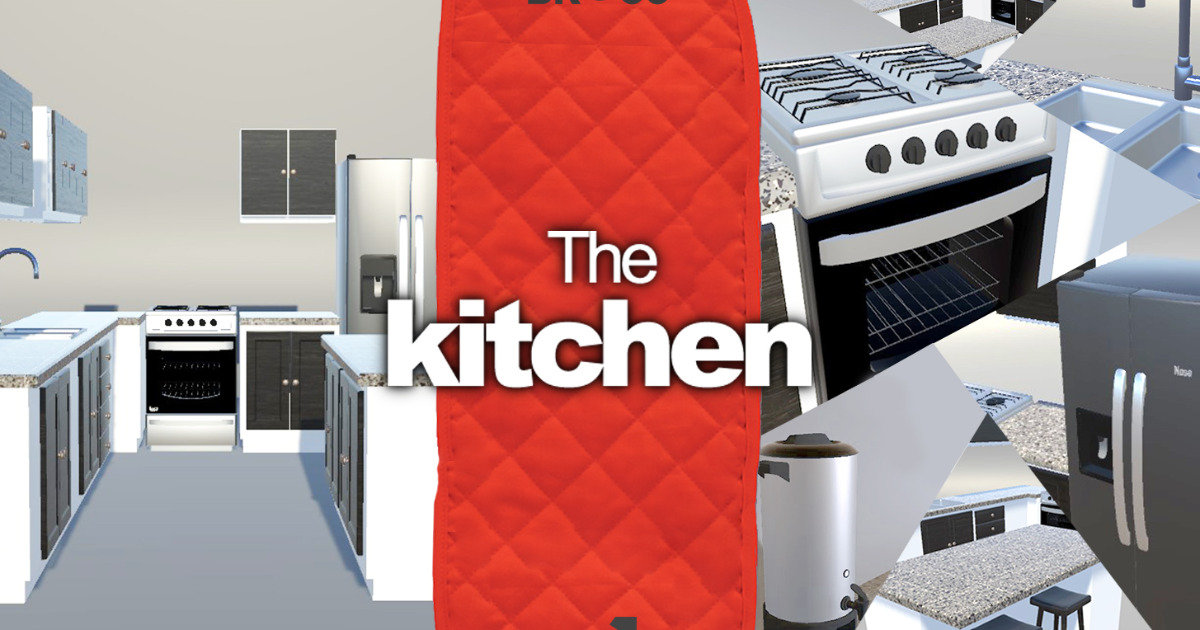 Kitchen - Furniture and home appliances | 3D Props | Unity Asset Store