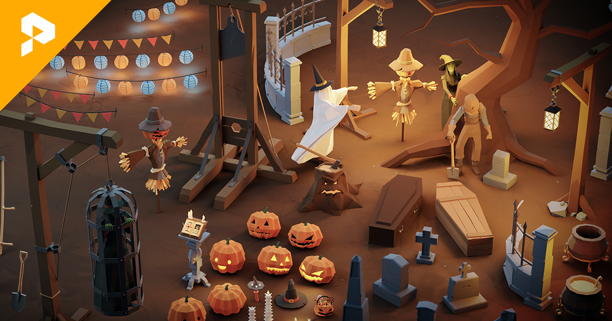 Poly Halloween Pack | 3D Props | Unity Asset Store