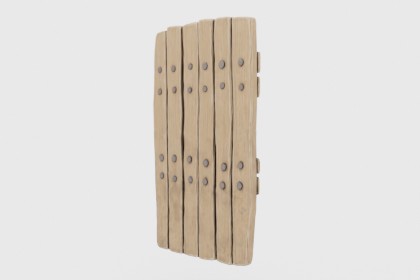 Square Wooden Shield