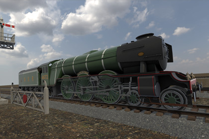 Animated Steam Train