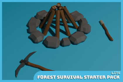 Low-Poly Forest Survival Starter Pack Lite