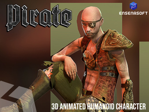 Pirate - Animated 3d Humanoid Character