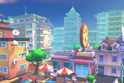 3D Game Kit - Low Poly Cartoon City