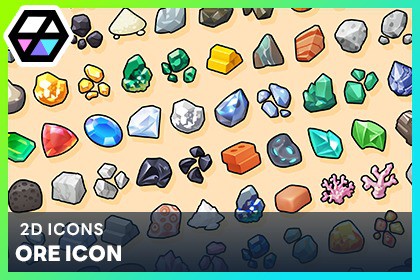 2D Icons - Ore Icon