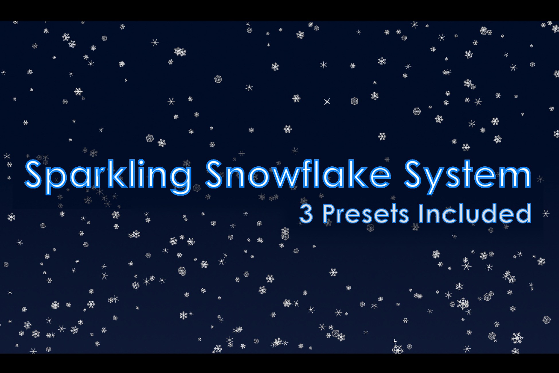 Crystal Snow 2D: Sparkling Snowflake System | 2D 环境 | Unity Asset Store