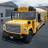 80s generic american school bus