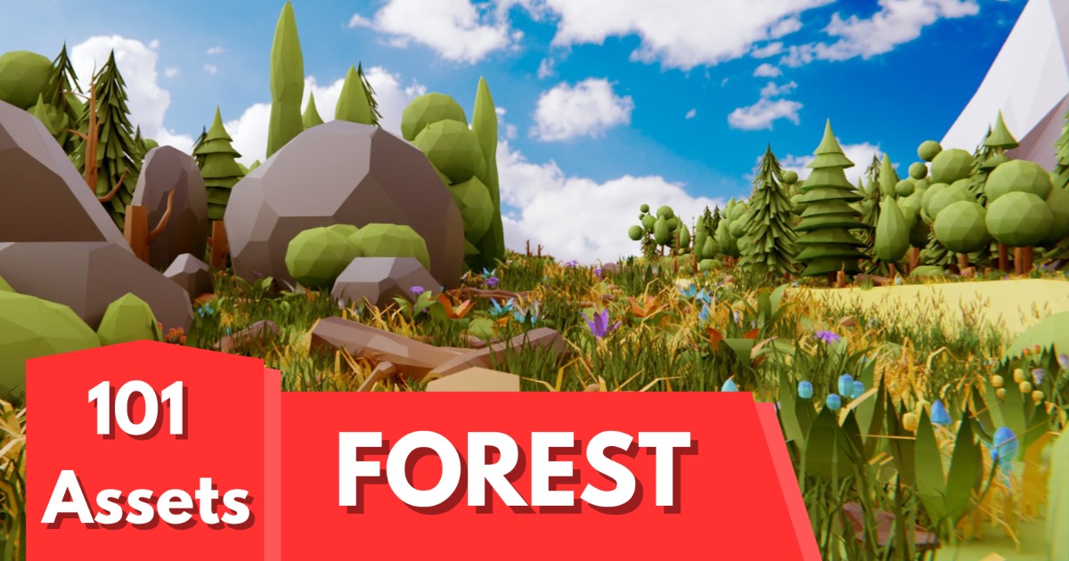 Unity Forest Example Low Poly Forest by IGS | 3D 环境 | Unity Asset Store