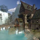 Fantasy Watermill House (URP)