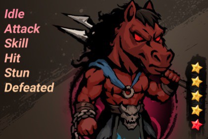 Horse-Face_2D Spine Animation Character